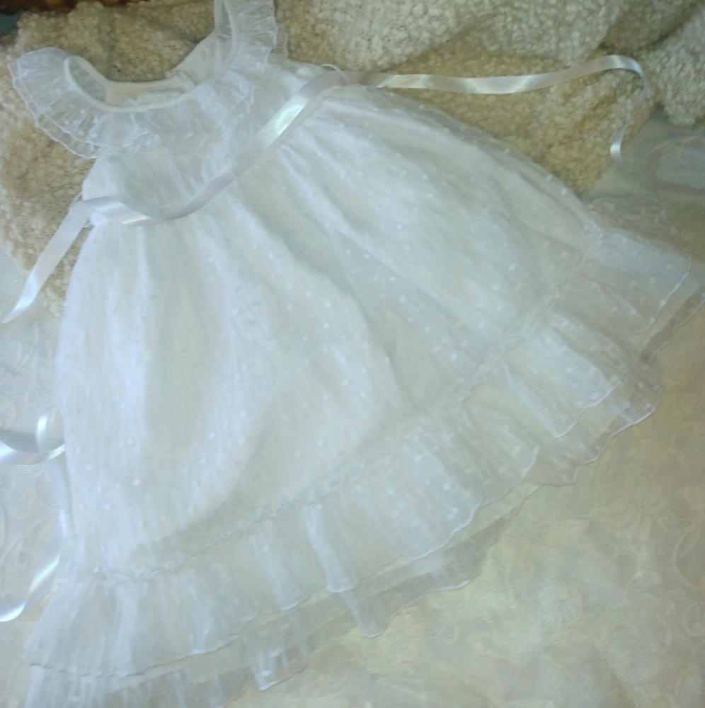 Laura Ashley White Formal Kids Dress
